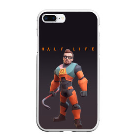 Чехол для iPhone 7Plus/8 Plus матовый с принтом FREEMAN | ФРИМАН | HALF LIFE (Z) в Петрозаводске, Силикон | Область печати: задняя сторона чехла, без боковых панелей | aperture laboratories | black mesa | gordon freeman | half life | half life 3 | valve | блэк меса | вэлв | гордон фриман | халф лайф