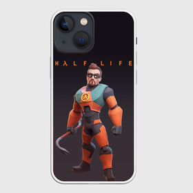 Чехол для iPhone 13 mini с принтом FREEMAN | ФРИМАН | HALF LIFE (Z) в Петрозаводске,  |  | aperture laboratories | black mesa | gordon freeman | half life | half life 3 | valve | блэк меса | вэлв | гордон фриман | халф лайф