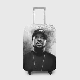 Чехол для чемодана 3D с принтом Ice Cube | Айс Куб (Z) в Петрозаводске, 86% полиэфир, 14% спандекс | двустороннее нанесение принта, прорези для ручек и колес | ice cube | oshea jackson | rap | айс куб | айс кьюб | реп | репер | рэпер | хип хоп