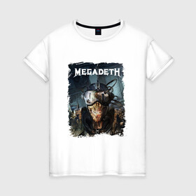 Женская футболка хлопок с принтом Megadeth | Poster (Z) в Петрозаводске, 100% хлопок | прямой крой, круглый вырез горловины, длина до линии бедер, слегка спущенное плечо | dave mustaine | megadeth | music | rock | дирк вербурен | дэвид эллефсон | дэйв мастейн | кико лоурейро | мегадеф | мегадэф | музыка | рок | трэш метал | хард рок | хеви метал