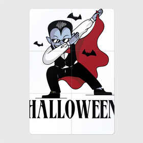 Магнитный плакат 2Х3 с принтом Vampire Dab в Петрозаводске, Полимерный материал с магнитным слоем | 6 деталей размером 9*9 см | bat | dab | gesture | halloween | holiday | suit | vampire | вампир | жест | костюм | летучая мышь | очки | праздник | хэллоуин