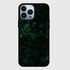 Чехол для iPhone 13 Pro Max с принтом Темно зеленый мраморный узор в Петрозаводске,  |  | Тематика изображения на принте: абстрактный | велюровый | зеленый | каменный | мрамор | современный | текстура камня | темный зеленый
