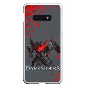 Чехол для Samsung S10E с принтом Darksiders | Гнев Войны (Z) в Петрозаводске, Силикон | Область печати: задняя сторона чехла, без боковых панелей | Тематика изображения на принте: azrael | darksiders | darksiders 2 | darksiders 3 | griever | silitha | tiamat | ulthane | vulgrim | wrath of war | всадник апокалипсиса | гнев войны | обугленный совет | руина | ультэйн | чёрный молот