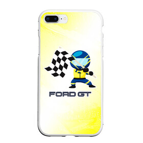 Чехол для iPhone 7Plus/8 Plus матовый с принтом Ford - Racing в Петрозаводске, Силикон | Область печати: задняя сторона чехла, без боковых панелей | Тематика изображения на принте: auto | ford | logo | moto | motors | pro | racing | symbol | авто | автомобиль | гонки | знак | лого | логотип | логотипы | марка | машина | мото | моторс | символ | символы | форд