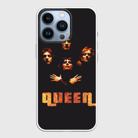 Чехол для iPhone 13 Pro с принтом Queen в Петрозаводске,  |  | Тематика изображения на принте: freddie mercury | queen | полигональная | рок | рок группа | рок музыка | фредди меркьюри