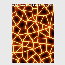 Скетчбук с принтом Огненная геометрия в Петрозаводске, 100% бумага
 | 48 листов, плотность листов — 100 г/м2, плотность картонной обложки — 250 г/м2. Листы скреплены сверху удобной пружинной спиралью | Тематика изображения на принте: 3д | abstract | fire | flame | geometry stripes | neon | polygonal | абстрактная геометрия | геометрические фигуры | линии | мозаика | неон | огонь | орнамент | пламя | полигон | полосы | светящиеся | текстура | треугольники