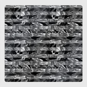 Магнитный плакат 3Х3 с принтом Черно -белый полосатый узор в Петрозаводске, Полимерный материал с магнитным слоем | 9 деталей размером 9*9 см | абстрактный | молодежный | монохромный | полосатый узор | полосы | современный | черный и белый