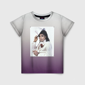 Детская футболка 3D с принтом Майкл Джексон навсегда в Петрозаводске, 100% гипоаллергенный полиэфир | прямой крой, круглый вырез горловины, длина до линии бедер, чуть спущенное плечо, ткань немного тянется | forever young | michael jackson | король | майкл джексон | поп музыка