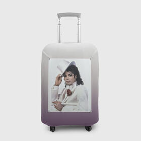 Чехол для чемодана 3D с принтом Майкл Джексон навсегда в Петрозаводске, 86% полиэфир, 14% спандекс | двустороннее нанесение принта, прорези для ручек и колес | forever young | michael jackson | король | майкл джексон | поп музыка