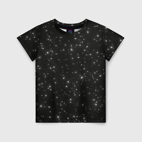 Детская футболка 3D с принтом Звезды в Петрозаводске, 100% гипоаллергенный полиэфир | прямой крой, круглый вырез горловины, длина до линии бедер, чуть спущенное плечо, ткань немного тянется | astronomy | flicker | shine | sky | space | star | starry sky | stars | астрономия | звезда | звездное небо | звездочка | звездочки | звезды | космос | мерцание | мерцающая звезда | мерцающие звезды | небо | сияние