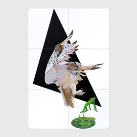 Магнитный плакат 2Х3 с принтом Сова в деле в Петрозаводске, Полимерный материал с магнитным слоем | 6 деталей размером 9*9 см | арт | дикие животные | дикие звери | дикие птицы | животное | животные | лягушка | охота | природа | птица | птицы | рисунок | сова