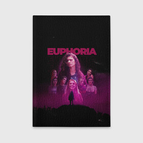 Обложка для автодокументов с принтом Euphoria team в Петрозаводске, натуральная кожа |  размер 19,9*13 см; внутри 4 больших “конверта” для документов и один маленький отдел — туда идеально встанут права | euphoria | serial | джулс | зендея | ру беннетт | сериал | сериалы | хантер шефер | эйфория