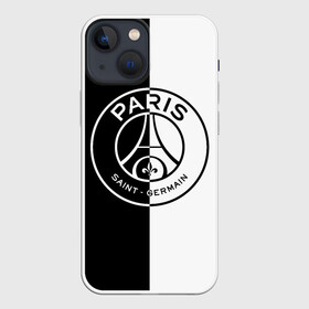 Чехол для iPhone 13 mini с принтом ФК ПСЖ   PSG BLACK  WHITE в Петрозаводске,  |  | paris saint germain | psg | saint | sport | париж | псг | спорт | футбол