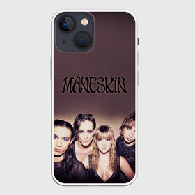 Чехол для iPhone 13 mini с принтом Maneskin в Петрозаводске,  |  | alternative | angelis | damiano | david | de | ethan | glam | italy | maneskin | raggi | rock | thomas | torchio | victoria | альтернатива | анджелис | виктория | глэм рок | давид | дамиано | де | италия | итан | монэскин | раджи | томас | т