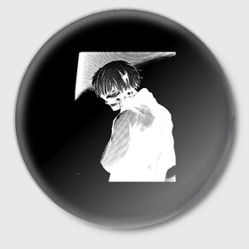 Значок с принтом Dead Inside TOKYO GHOUL в Петрозаводске,  металл | круглая форма, металлическая застежка в виде булавки | 1000 7 | dead inside | zxc | zxc ghoul | дед инсайд