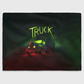 Плед 3D с принтом Truck neon в Петрозаводске, 100% полиэстер | закругленные углы, все края обработаны. Ткань не мнется и не растягивается | truck | trucks | грузовик | грузовики | дальнобои | дальнобой | дальнобойщик | фура | фуры