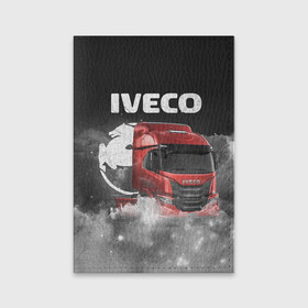 Обложка для паспорта матовая кожа с принтом Iveco truck в Петрозаводске, натуральная матовая кожа | размер 19,3 х 13,7 см; прозрачные пластиковые крепления | iveco | iveco truck | iveco грузовик | truck | trucks | грузовик | грузовики | дальнобои | дальнобой | дальнобойщик | ивеко | ивеко грузовик | фура | фуры