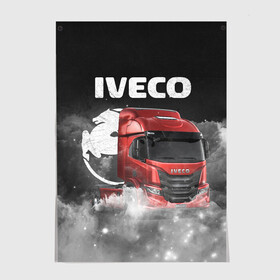Постер с принтом Iveco truck в Петрозаводске, 100% бумага
 | бумага, плотность 150 мг. Матовая, но за счет высокого коэффициента гладкости имеет небольшой блеск и дает на свету блики, но в отличии от глянцевой бумаги не покрыта лаком | iveco | iveco truck | iveco грузовик | truck | trucks | грузовик | грузовики | дальнобои | дальнобой | дальнобойщик | ивеко | ивеко грузовик | фура | фуры