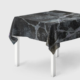 Скатерть 3D с принтом Лунный камень в Петрозаводске, 100% полиэстер (ткань не мнется и не растягивается) | Размер: 150*150 см | art | бетон | булыжник | луна | текстура | трещина