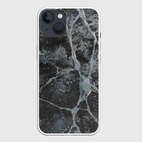 Чехол для iPhone 13 с принтом Лунный камень в Петрозаводске,  |  | art | бетон | булыжник | луна | текстура | трещина