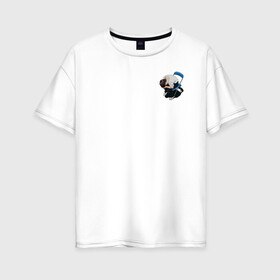 Женская футболка хлопок Oversize с принтом Плачущий Синдзи в Петрозаводске, 100% хлопок | свободный крой, круглый ворот, спущенный рукав, длина до линии бедер
 | evangelion | евангелион | синдзи