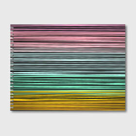 Альбом для рисования с принтом Модный полосатый узор  в Петрозаводске, 100% бумага
 | матовая бумага, плотность 200 мг. | Тематика изображения на принте: желтый | модный | молодежный | разноцветные линии | разноцветный полосатый | розовый | салатовый | современный