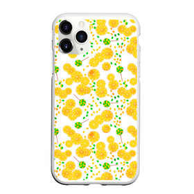 Чехол для iPhone 11 Pro Max матовый с принтом Лимонная карамель  в Петрозаводске, Силикон |  | детский | карамель | конфеты | лимон | лимонный узор | малышам | сладости | чупа чупс