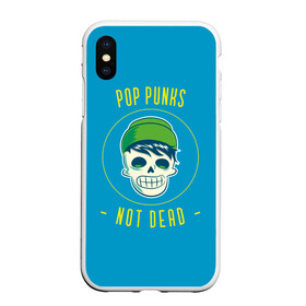 Чехол для iPhone XS Max матовый с принтом Pop punk fan в Петрозаводске, Силикон | Область печати: задняя сторона чехла, без боковых панелей | Тематика изображения на принте: alternative | music | pop punk | punk | punks not dead | rock | альтернатива | музыка | панк | панки не умерают | панкс нот дэд | поп панк | рок