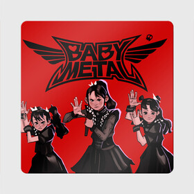 Магнит виниловый Квадрат с принтом Anime Baby Metal в Петрозаводске, полимерный материал с магнитным слоем | размер 9*9 см, закругленные углы | alternative | baby metal | babymetal | metall | music | rock | альтернатива | каваий метал | металл | моа кикути | музыка | рок | судзука накамото | юи мидзуно