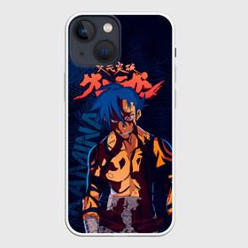 Чехол для iPhone 13 mini с принтом Камина Гуррен Лаганн в Петрозаводске,  |  | gurren lagann | kamina | tengen toppa gurren lagann | гуррен | гуррен лаганн | камина дзиха | лаганн