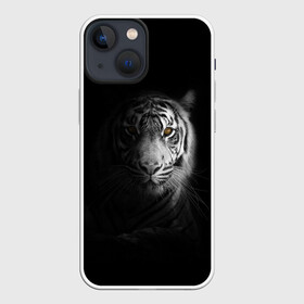 Чехол для iPhone 13 mini с принтом БЕЛЫЙ ТИГР в Петрозаводске,  |  | animal | art | beast | cat | hunter | picture | power | strong | tiger | white | белый | благородный | гордый | дикие | животные | звери | кошки | охотник | тигр | хищник | царь