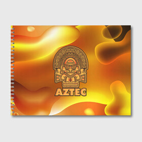Альбом для рисования с принтом Aztec Ацтеки в Петрозаводске, 100% бумага
 | матовая бумага, плотность 200 мг. | Тематика изображения на принте: ацтеки | ацтекская империя | индеец | индейцы | символ | фигурка
