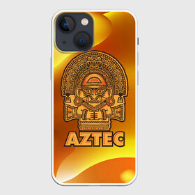 Чехол для iPhone 13 mini с принтом Aztec Ацтеки в Петрозаводске,  |  | Тематика изображения на принте: ацтеки | ацтекская империя | индеец | индейцы | символ | фигурка