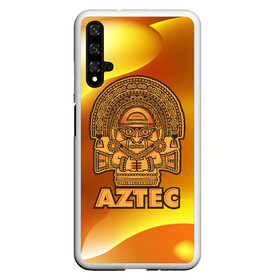 Чехол для Honor 20 с принтом Aztec Ацтеки в Петрозаводске, Силикон | Область печати: задняя сторона чехла, без боковых панелей | Тематика изображения на принте: ацтеки | ацтекская империя | индеец | индейцы | символ | фигурка