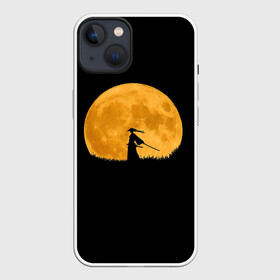 Чехол для iPhone 13 с принтом Путь самурая в Петрозаводске,  |  | астрономический | бусидо | луна | мир | самурай