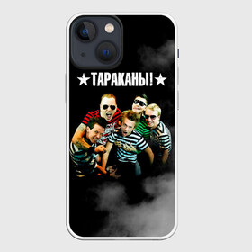 Чехол для iPhone 13 mini с принтом Группа Тараканы в Петрозаводске,  |  | band | cockroaches | dmitry spirin | feelee records | four cockroaches | navigator records | rock group | tarakany | аиб records | альтернативный | бенд | бэнд | дмитрий спирин | панк | поп | рок группа | таракан | тараканы | фг никитин | четыре таракана