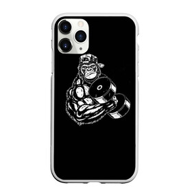 Чехол для iPhone 11 Pro матовый с принтом Ironmonkey в Петрозаводске, Силикон |  | Тематика изображения на принте: fitness | gorilla | gym | monkey | power | sport | strength | горилла | качалка | мощь | сила | спорт | фитнес