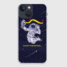 Чехол для iPhone 13 mini с принтом Рисуй в космосе в Петрозаводске,  |  | балончик | граффити | космос | краски | рисунки