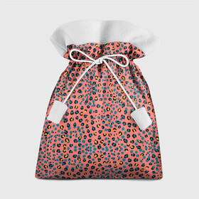 Подарочный 3D мешок с принтом Леопардовый принт на розовом в Петрозаводске, 100% полиэстер | Размер: 29*39 см | Тематика изображения на принте: абстракция | африканский | леопардовые пятна | леопардовый принт | розовый | сафари