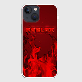 Чехол для iPhone 13 mini с принтом ROBLOX ОГОНЬ в Петрозаводске,  |  | roblox | игра | компьютерная игра | логотип | огонь | онлайн | онлайн игра | пламя | роблакс | роблокс