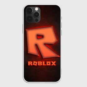 Чехол для iPhone 12 Pro с принтом ROBLOX NEON RED в Петрозаводске, силикон | область печати: задняя сторона чехла, без боковых панелей | neon | roblox | игра | компьютерная игра | логотип | неон | онлайн | онлайн игра | роблакс | роблокс