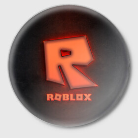 Значок с принтом ROBLOX NEON RED в Петрозаводске,  металл | круглая форма, металлическая застежка в виде булавки | Тематика изображения на принте: neon | roblox | игра | компьютерная игра | логотип | неон | онлайн | онлайн игра | роблакс | роблокс