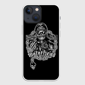 Чехол для iPhone 13 mini с принтом Скелет Лемми в Петрозаводске,  |  | alternative | metall | motorhead | music | rock | альтернатива | лемми | металл | моторхед | моторхэд | музыка | рок