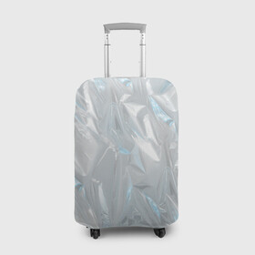 Чехол для чемодана 3D с принтом Голографическая текстура в Петрозаводске, 86% полиэфир, 14% спандекс | двустороннее нанесение принта, прорези для ручек и колес | голографическая | голография | метал | паттерн | текстура | текстура метала | тренд | фольга