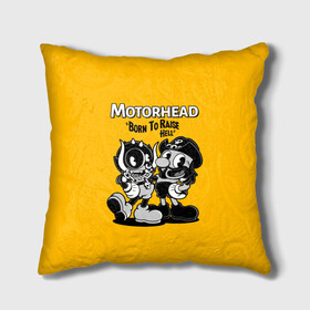 Подушка 3D с принтом Motorhead x Cuphead в Петрозаводске, наволочка – 100% полиэстер, наполнитель – холлофайбер (легкий наполнитель, не вызывает аллергию). | состоит из подушки и наволочки. Наволочка на молнии, легко снимается для стирки | Тематика изображения на принте: alternative | cuphead | metall | motorhead | music | rock | альтернатива | капхэд | лемми | металл | моторхед | моторхэд | музыка | рок