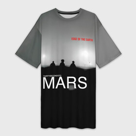 Платье-футболка 3D с принтом Thirty Seconds to Mars   Edge of the Earth в Петрозаводске,  |  | 30 seconds to mars | 30 секунд до марса | 30 фстм | 30stm | 30сдм | jared leto | rock band | thirty seconds to mars | альтернативный | гранж | джаред лето | нео | пост | прогрессивный | рок группа | фети секондс ту марс | хард | шеннон