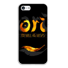 Чехол для iPhone 5/5S матовый с принтом Ori and the Will of the Wisps в Петрозаводске, Силикон | Область печати: задняя сторона чехла, без боковых панелей | adventure | computer game | golden feather | ori | ori and the will of the wisps | spirit of the forest | дух леса | золотое перо | компьютерная игра | ори | ори и блуждающие огоньки | приключения