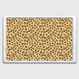 Магнит 45*70 с принтом Желтый леопардовый принт в Петрозаводске, Пластик | Размер: 78*52 мм; Размер печати: 70*45 | желтый | леопардовый принт | паттерн | пятна | пятнистый | розовый | текстура