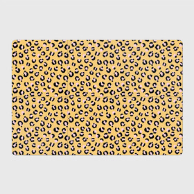 Магнитный плакат 3Х2 с принтом Желтый леопардовый принт в Петрозаводске, Полимерный материал с магнитным слоем | 6 деталей размером 9*9 см | Тематика изображения на принте: желтый | леопардовый принт | паттерн | пятна | пятнистый | розовый | текстура