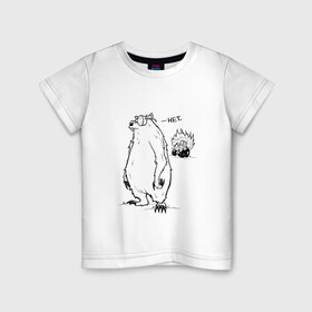 Детская футболка хлопок с принтом Курьер - Медведь и Трактор 2 в Петрозаводске, 100% хлопок | круглый вырез горловины, полуприлегающий силуэт, длина до линии бедер | reminor | курьер | медведь | мультфильм | трактор